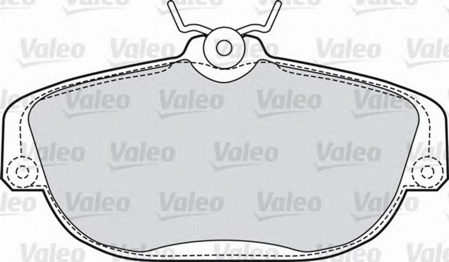 Valeo 551614 - Тормозные колодки, дисковые, комплект autospares.lv