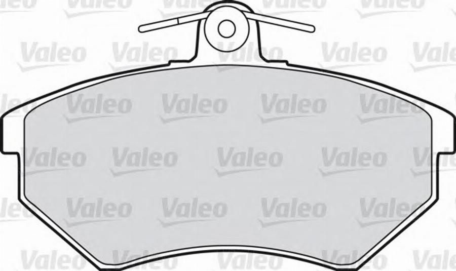 Valeo 551616 - Тормозные колодки, дисковые, комплект autospares.lv