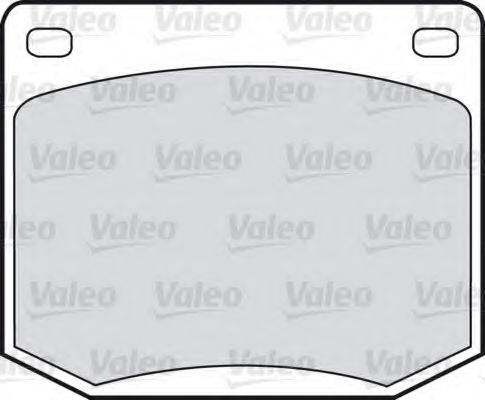 Valeo 551626 - Тормозные колодки, дисковые, комплект autospares.lv