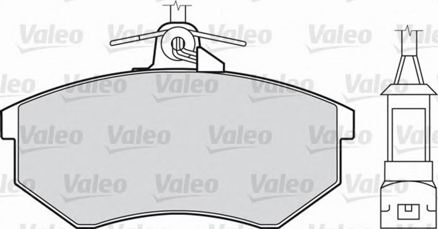 Valeo 551 005 - Тормозные колодки, дисковые, комплект autospares.lv
