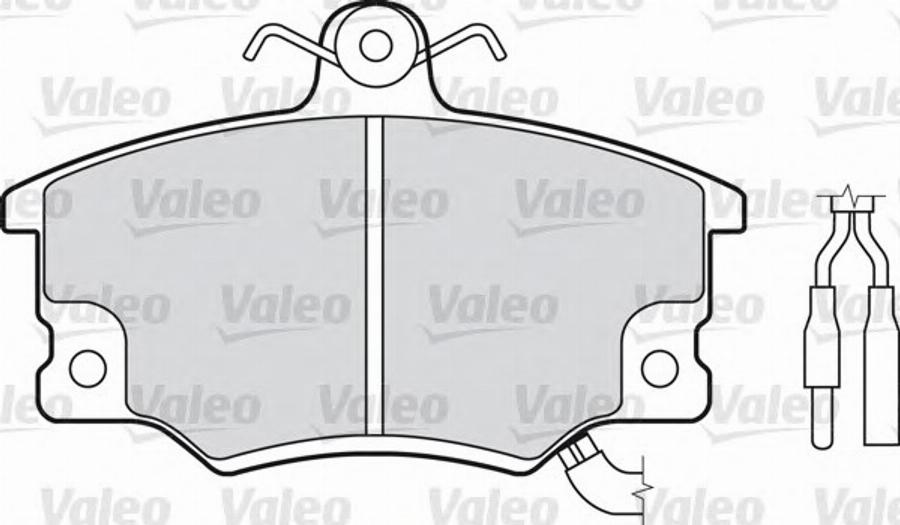 Valeo 551016 - Тормозные колодки, дисковые, комплект autospares.lv