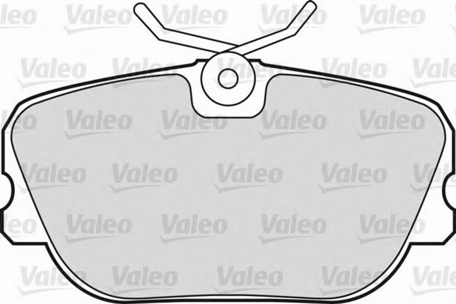 Valeo 551 011 - Тормозные колодки, дисковые, комплект autospares.lv