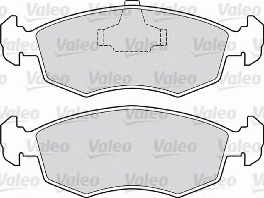 Valeo 551038 - Тормозные колодки, дисковые, комплект autospares.lv