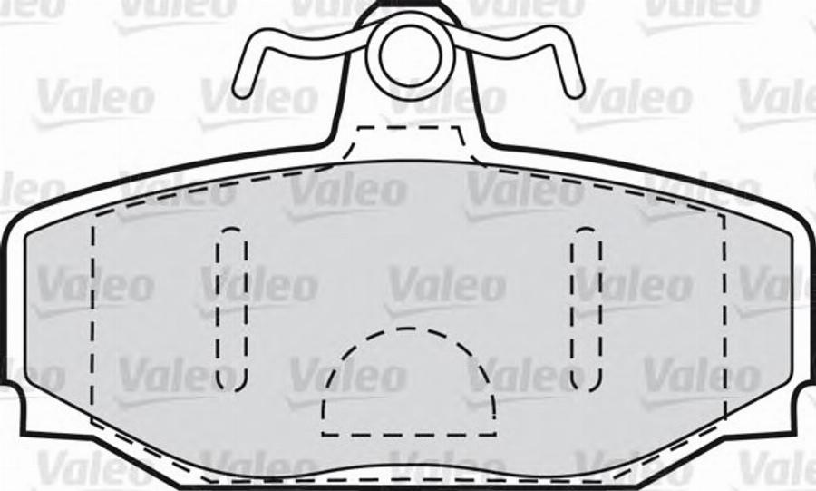 Valeo 551743 - Тормозные колодки, дисковые, комплект autospares.lv