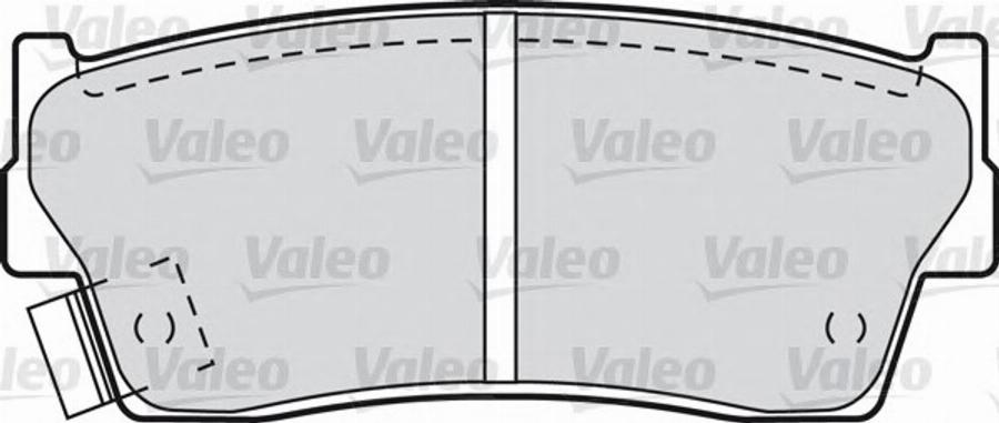 Valeo 551755 - Тормозные колодки, дисковые, комплект autospares.lv