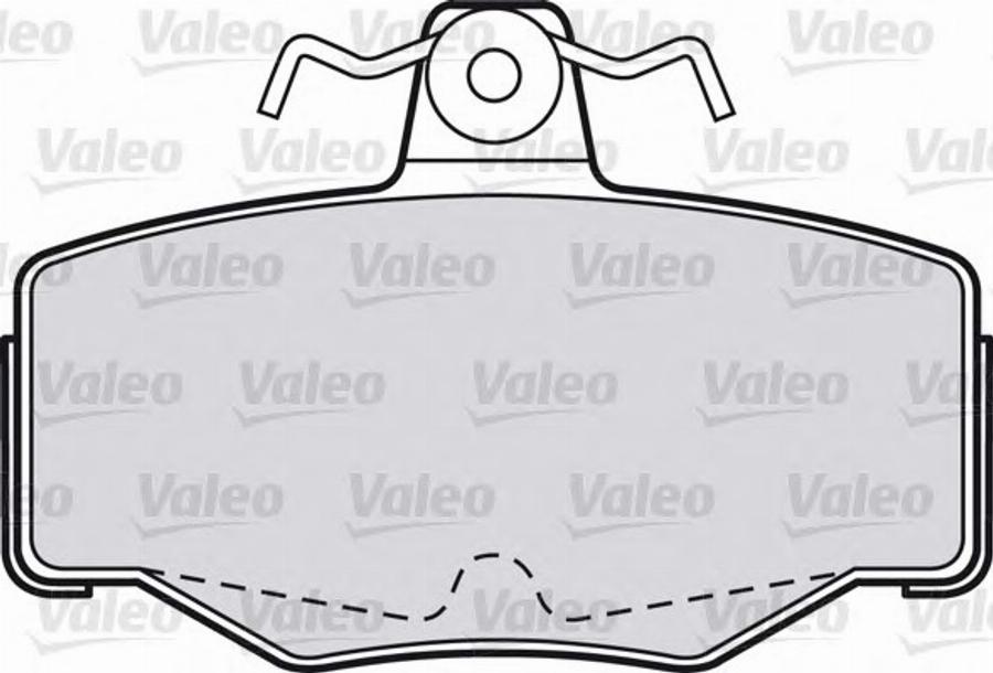 Valeo 551760 - Тормозные колодки, дисковые, комплект autospares.lv