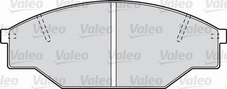 Valeo 551711 - Тормозные колодки, дисковые, комплект autospares.lv