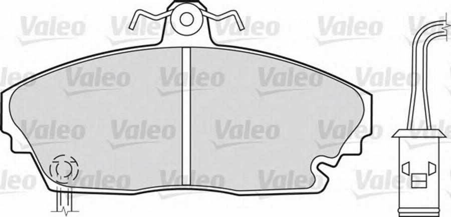 Valeo 551718 - Тормозные колодки, дисковые, комплект autospares.lv