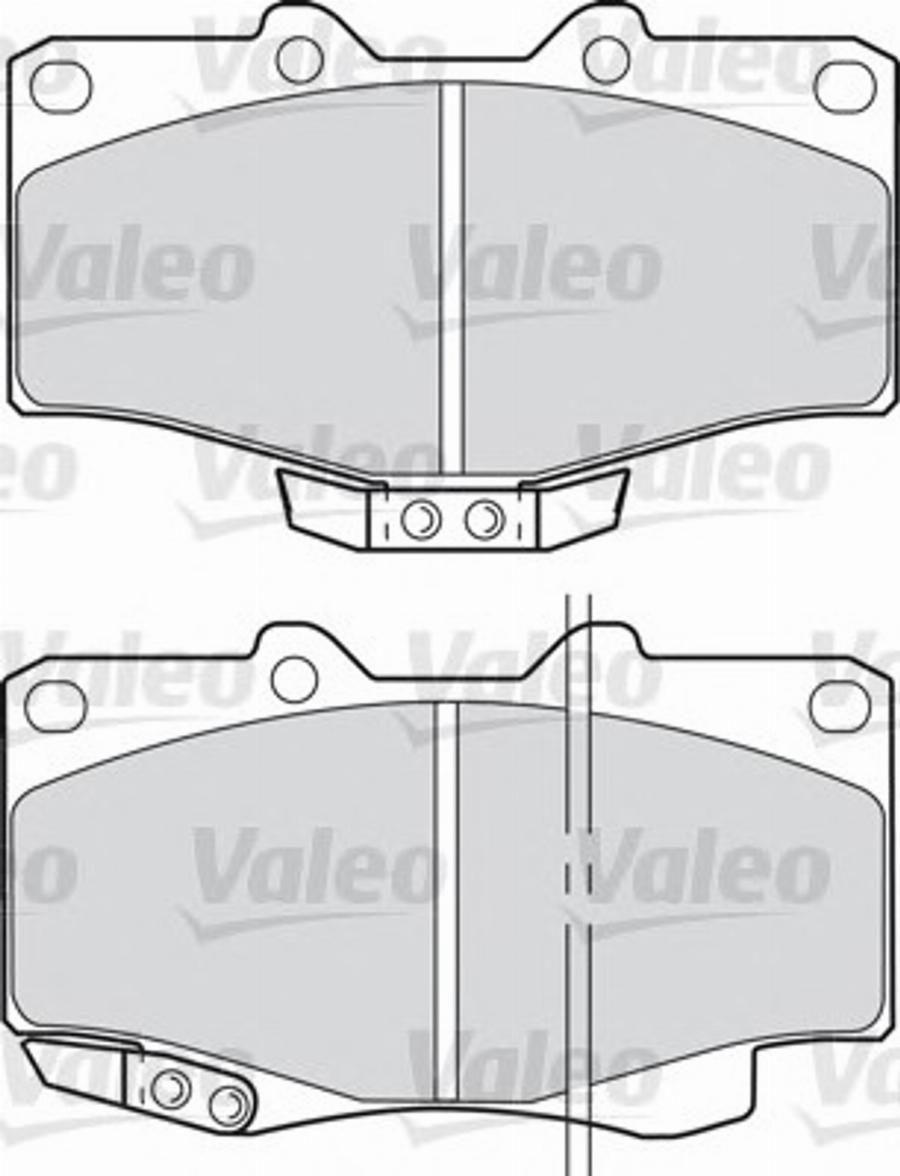 Valeo 551784 - Тормозные колодки, дисковые, комплект autospares.lv