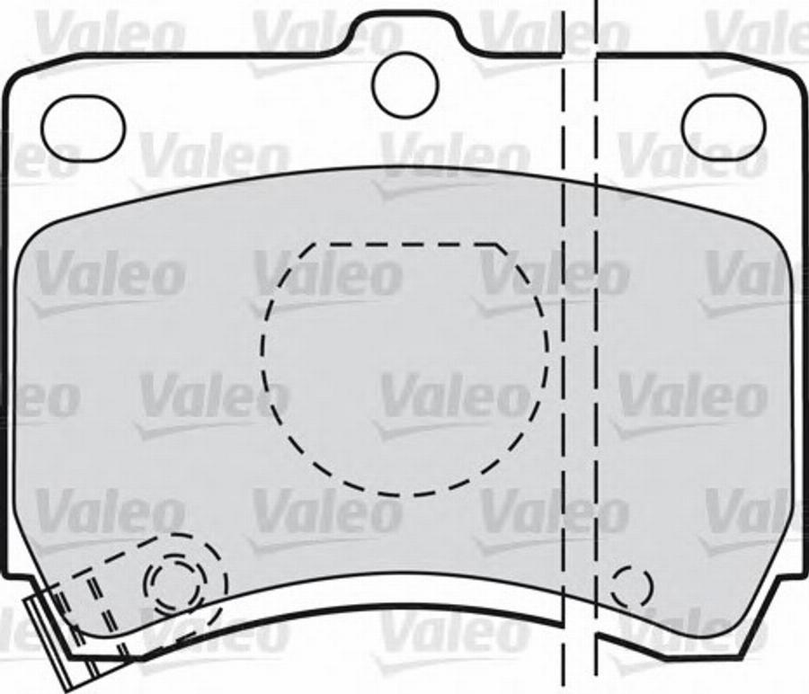 Valeo 551736 - Тормозные колодки, дисковые, комплект autospares.lv