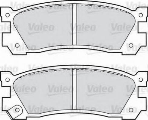 Valeo 551729 - Тормозные колодки, дисковые, комплект autospares.lv