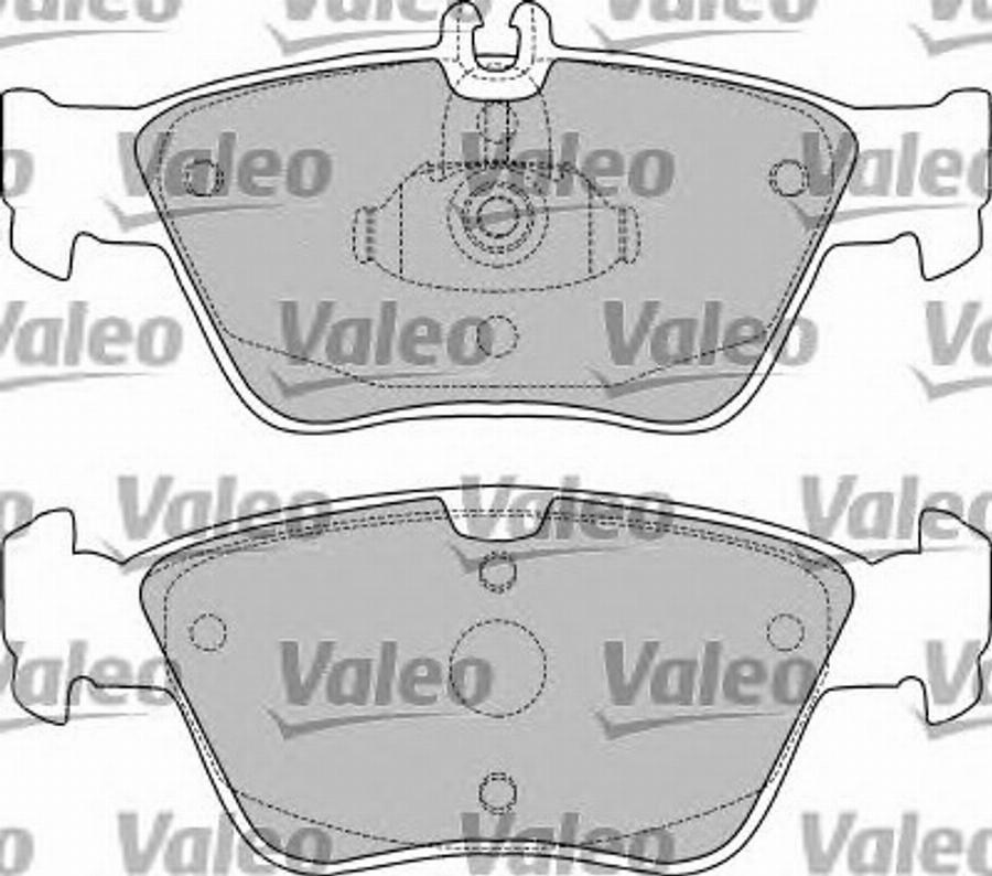 Valeo 551776 - Тормозные колодки, дисковые, комплект autospares.lv