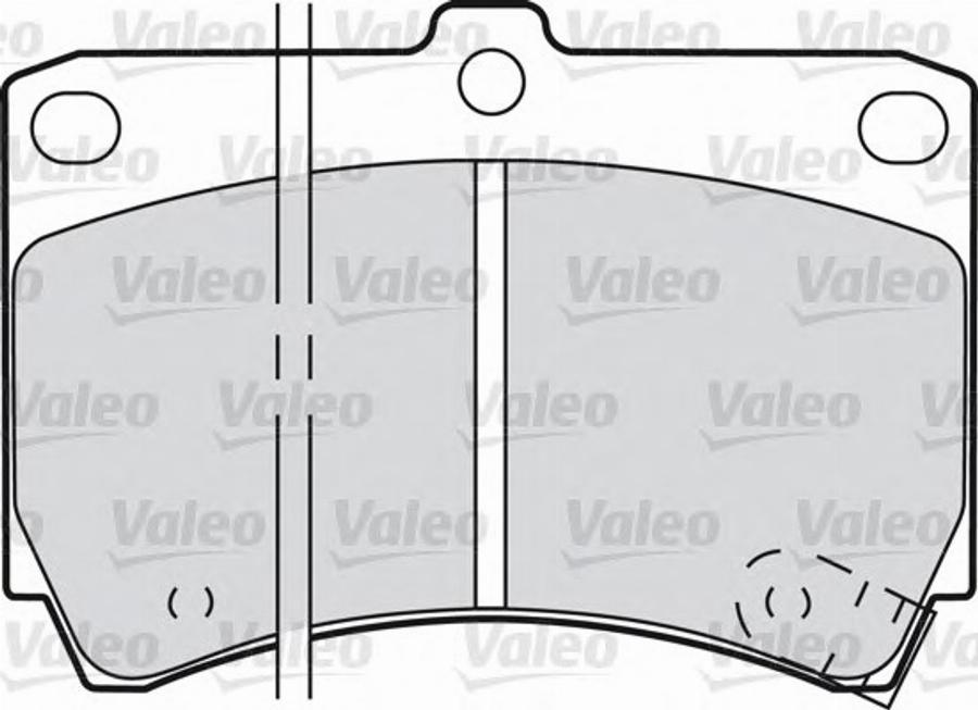 Valeo 551773 - Тормозные колодки, дисковые, комплект autospares.lv