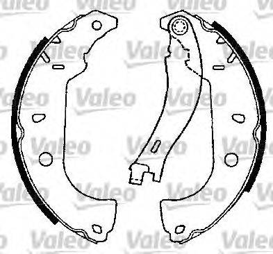 Valeo 553736 - Комплект тормозных колодок, барабанные autospares.lv