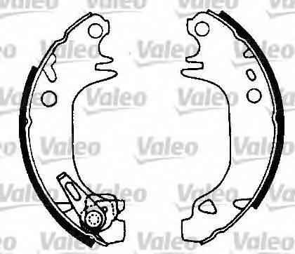 Valeo 554667 - Комплект тормозных колодок, барабанные autospares.lv