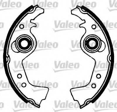 Valeo 553637 - Комплект тормозных колодок, барабанные autospares.lv