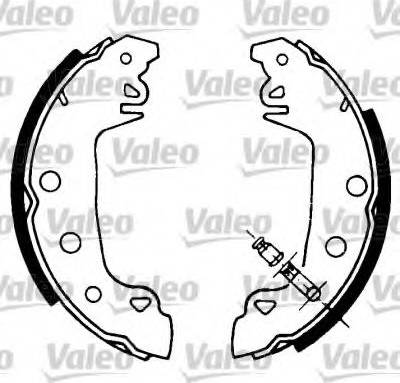 Valeo 553794 - Комплект тормозных колодок, барабанные autospares.lv