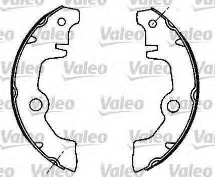 Valeo 553612 - Комплект тормозных колодок, барабанные autospares.lv