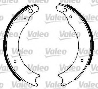 Valeo 553014 - Комплект тормозных колодок, барабанные autospares.lv