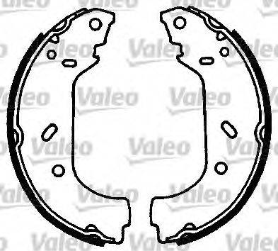 Valeo 553748 - Комплект тормозных колодок, барабанные autospares.lv