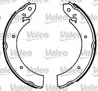 Valeo 554564 - Комплект тормозных колодок, барабанные autospares.lv