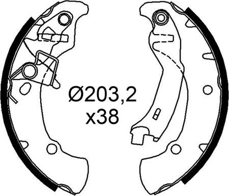 Valeo 564301 - Комплект тормозных колодок, барабанные autospares.lv