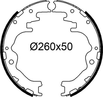 Valeo 564302 - Комплект тормозных колодок, барабанные autospares.lv