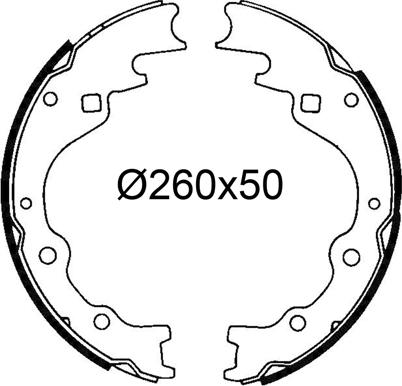 Valeo 564297 - Комплект тормозных колодок, барабанные autospares.lv