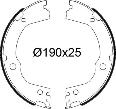 Valeo 564259 - Комплект тормозных колодок, барабанные autospares.lv