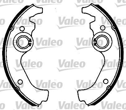 Valeo 562007 - Комплект тормозных колодок, барабанные autospares.lv