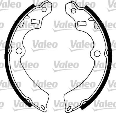 Valeo 562747 - Комплект тормозных колодок, барабанные autospares.lv