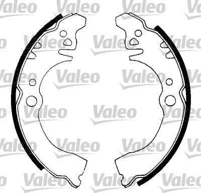 Valeo 562714 - Комплект тормозных колодок, барабанные autospares.lv