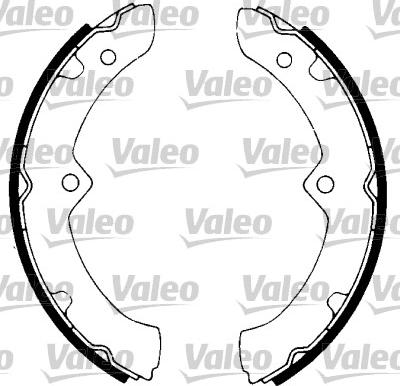 Valeo 562711 - Комплект тормозных колодок, барабанные autospares.lv