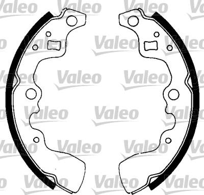 Valeo 562713 - Комплект тормозных колодок, барабанные autospares.lv