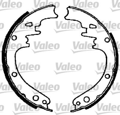 Valeo 562730 - Комплект тормозных колодок, барабанные autospares.lv