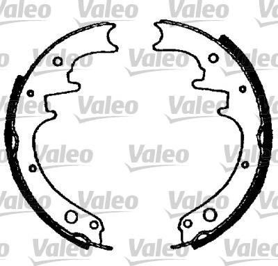 Valeo 562731 - Комплект тормозных колодок, барабанные autospares.lv