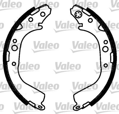 Valeo 562723 - Комплект тормозных колодок, барабанные autospares.lv