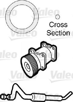 Valeo 509739 - Прокладка, трубопровод охлаждающей жидкости autospares.lv