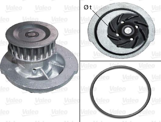 Valeo 506953 - Водяной насос autospares.lv