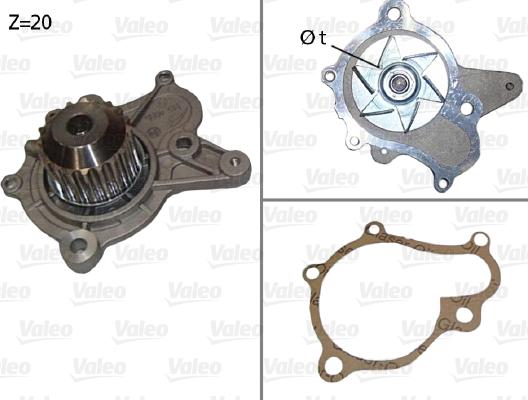 Valeo 506922 - Водяной насос autospares.lv