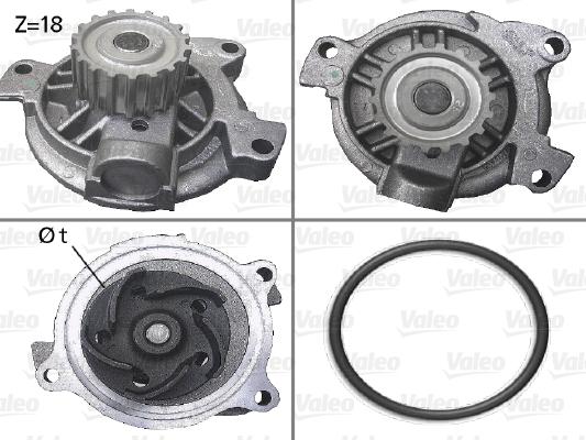 Valeo 506488 - Водяной насос autospares.lv