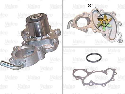 Valeo 506470 - Водяной насос autospares.lv