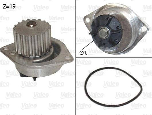 Valeo 506595 - Водяной насос autospares.lv