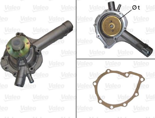 Valeo 506592 - Водяной насос autospares.lv