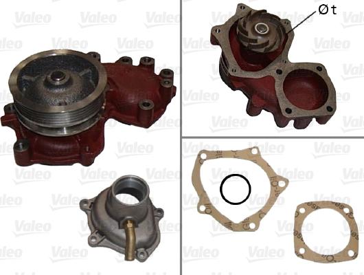 Valeo 506560 - Водяной насос autospares.lv