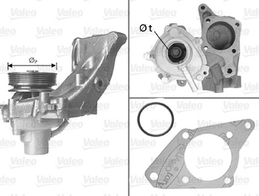 Valeo 506586 - Водяной насос autospares.lv