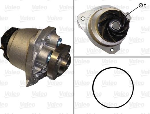 Valeo 506587 - Водяной насос autospares.lv