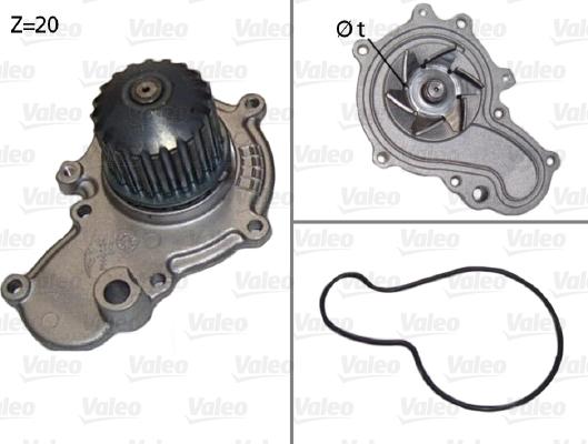 Valeo 506538 - Водяной насос autospares.lv