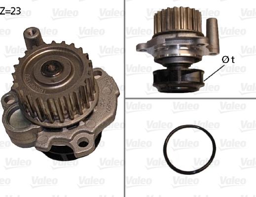 Valeo 506532 - Водяной насос autospares.lv