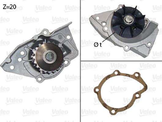 Valeo 506574 - Водяной насос autospares.lv